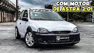 😈FICOU UM ABSURDO💀 CORSA 2.0 ASPIRADÃO