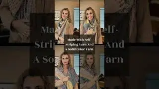 Tunisian Crochet Triangle Scarf Pattern  #crochet #tunisiancrochet #crochetscarf