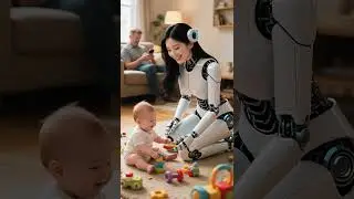 Robot maid helps you better taking care of your child #robot