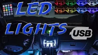 Cheap USB powered Car Ambient Lighting kit - install and review