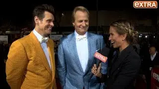 'Extra' with Jim Carrey and Jeff Daniels at 'Dumb and Dumber To' Premiere