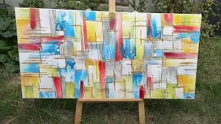#246 ABSTRACT FLUID ART GEOMETRIC SWIPE | MY NEW METHOD OF SWIPING | Happy colours
