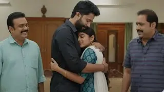 അലീനയെ മനുവിന് കൈപിടിച്ച് കൊടുത്ത് ഗംഗേട്ടനും ബാലചന്ദ്രനും നാണത്തോടെ മനുവിലേക്ക് ചേർന്ന് നിന്ന് അലീന