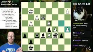 Lesson 9 pt 1, Removing the Defender (uses lichess.org)