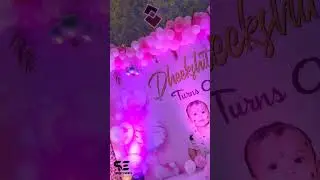 Son 1st birthday party stage Decoration #smileyevents 8220024200 #birthdayplanner #shorts #madurai