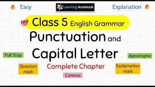 Class 5 Punctuation and Capital Letters | Class 5 English Grammar Punctuation