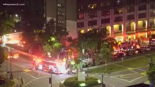 Gateway Plaza fire in downtown Greensboro