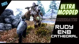 Skyrim SE 2023 ultra modded CINEMATIC Rudy ENB Cathedral