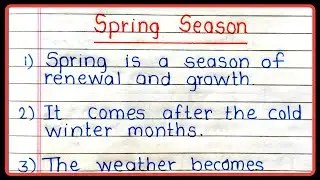 10 line on spring season in english | spring season essay | essay on spring season
