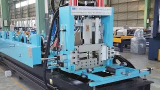 Fully Automatic C/Z Purlin Roll Forming Machine : profile from c to z purlin by automatic