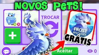 Trocando F&ecirc;nix Fria e Pequenatalino Neon (Neon Cozy Mistletroll) + Pet Gr&aacute;tis! Natal Adopt Me! 🎄
