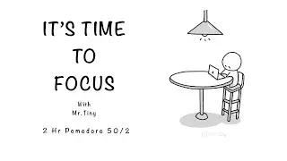 2-HOUR STUDY WITH ME | Pomodoro timer 2x50| Study & Work | Deep Focus | Lofi ☕