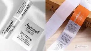 Design clothing care label, hangtag, barcode label and tape - Best Packaging Design service