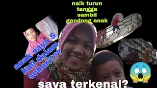 BUANG SAMPAH DARI RUMAH LANTAI 4 SAMBIL GENDONG ANAK