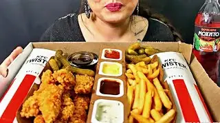 ASMR KFC FOOD | ASMR KFC 2 TWISTER BOX EATING (MUKBANG) #kfc #twister #asmr #eatingshow #youtube #yt