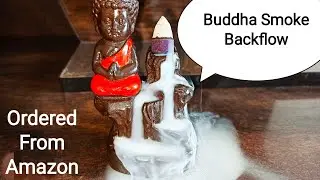 Monk Buddha Statue Smoke Backflow Purchased From Amazon | Unboxing & Review | Buddha Smoke Waterfall