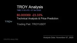 TROY (TROYUSDT) Technical Analysis - Price Prediction & Buy or Sell November 07, 2025