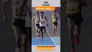 Gulveer Singh's Historic Run: New 25km National Record in 1:14:10 | Proud Moment for India! #gulveer