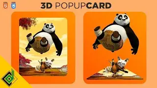 Animated 3D Card With Pure CSS | CSS 3D Animation