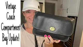 Обновление сумки-купе Vintage Coach #9850! Контрастная строчка!