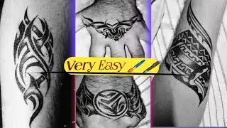 🔥 &ldquo;Very Easy Tattoo Design 😱 | Full Hand Tattoo Step by Step&rdquo;