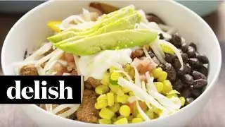 How To Make Chicken Burrito Bowl | Delish