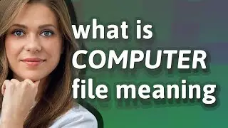 Computer file | meaning of Computer file
