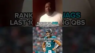 RANKING THE JAGUARS QBS #jaguars #trevorlawrence #nfl #nflfootball