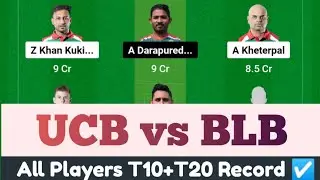 UCB vs BLB prediction, UCB vs BLB dream11 team, UCB vs BLB T10