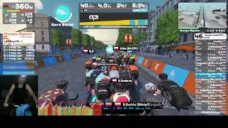 Zwift Puchar Polski 2024/25 Etap 8. Champ Elysees 26,4 km  #racing #athlete #explore #indoorcycling