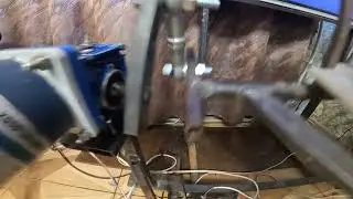 Motion platform 2dof SMC3 gear motor and leverage test