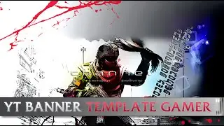 YouTube Banner Template Gamer | Free Download