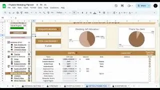 Thalia&rsquo;s Wedding Planning Template | Gifts & Thank You | Track & Manage Wedding Gifts with Ease