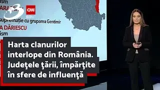 Harta clanurilor interlope din Rom&acirc;nia. Judeţele ţării, &icirc;mpărţite &icirc;n sfere de influenţă