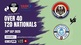 Ground 1 - MCUSA Over 40 T20 Nationals | Lone Star Dragons vs Central East Kings|10AM | Sept 24 2025