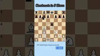 Checkmate in 8 moves #chess #love #siciliandefense #chessopening #chesslovers