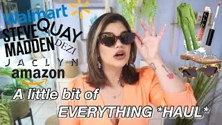 A LITTLE BIT OF EVERYTHING HAUL (AMAZON, Walmart, Jaclyn Cosmetics, DEZI, QUAY, Steve Madden+TRY ON)