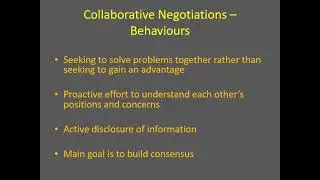 Adversarial versus Collaborative Negotiation
