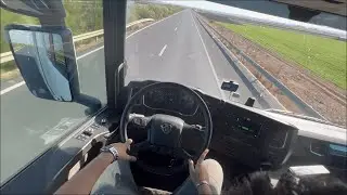 Truck Driving Scania S500 in Morocco's Highway Part 2 | POV