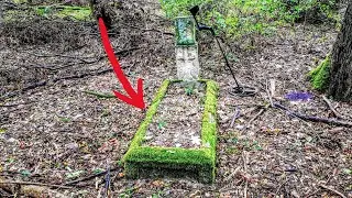 Verlassener Friedhof - bei der Schatzsuche gefunden!! - Sondeln im Wald - lost place