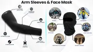 Stay Protected and Comfortable with Kingsway's Face Mask and Arm Sleeves this Summer! ☀️🚴&zwj;♂️