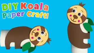 DIY Toilet Paper Roll Koala Craft 🐨 | Easy Koala Animal Craft for Kids #diy #craft #craftyfun #kids