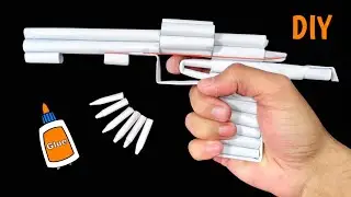This DIY Paper Gun ( REVOLVER ) Actually Shoots! 😱🔥