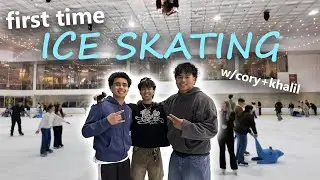 first time ice skating? cory + khalil
