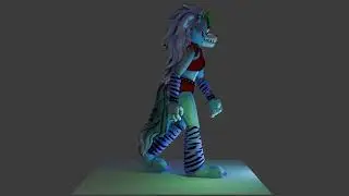 Roxy Walk cycle test - FNAF Animation