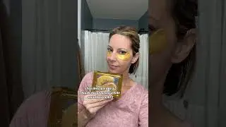 These eye masks feel amazing and stay put! #eyemasks #goldeyemask