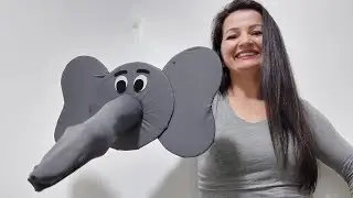 Passo a passo ELEFANTE grande de Fantoche 