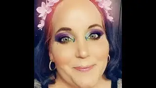 Festival Look Part One using NYX, Pinky Rose Bright Lights Palette and Glitter :-)