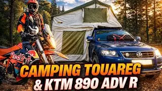 CAMPING con un VW Touareg y KTM 890 Adv R / Off road / Vlog 2