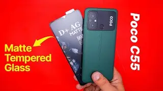 Poco C55 Matte Tempered Glass!